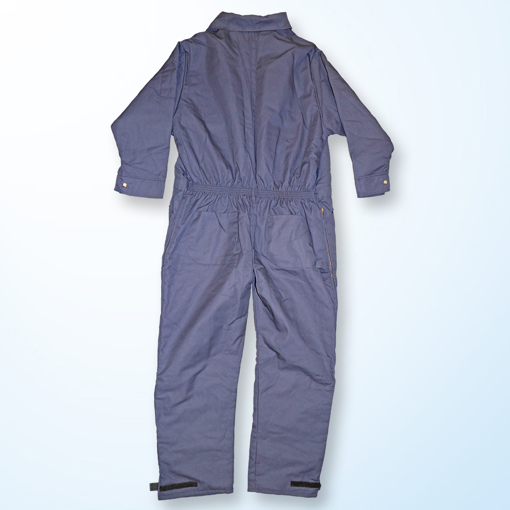 COVERALLS, LS, INSULATED, W/ZIPPER, TWILL, NAVY – Correction Enterprises