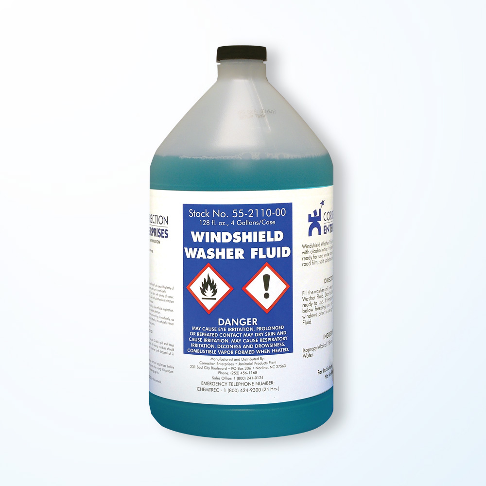 HiLustre Crystal Blue Glass Cleaner Super Concentrate – 1 Gallon Windshield Washer Fluid